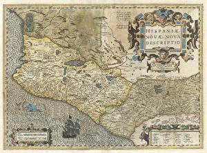 Old World Maps Collection Imprime: New Spain, map from 1606
