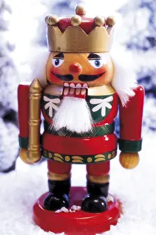 Xmas Studio Photography Imprime: Nutcracker wearing a crown