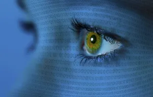 Digital Data Protection Imprime: A woman's eye and binary code
A woman's eye and binary code
