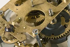 Close Up Handicrafts Imprime: Old clockwork close up