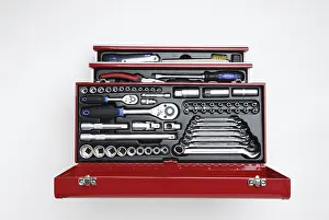 Studio Shot Tools Imprime: Open toolbox, view from above