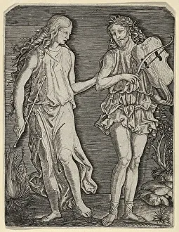 Historical Reproduction Imprime: Orpheus and Eurydice, Eurydice
