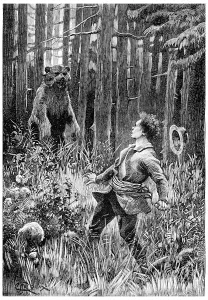 Wild Animal Illustration Imprime: At twenty paces, stood a huge bear
