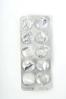 Pharmaceutical Packaging Imprime: Empty pack of tablets, pill packaging