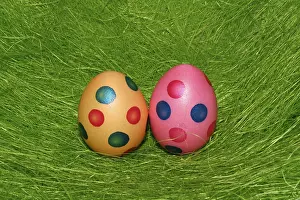 Painted Easter Eggs Imprime: Two painted Easter eggs