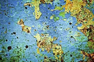 Full Frame Texture Image Imprime: Painted plaster wall texture