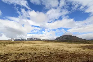 Snaefellsnes National Park Imprime: Panoramic view of mountainous Hellnar