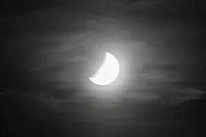 Lunar Eclipse In Europe Imprime: Partial lunar eclipse on 16.07