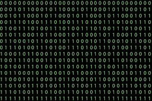 Computer Crime Scene Imprime: Pattern with binary code on dark background