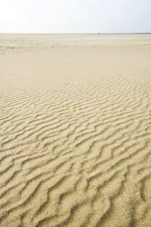 Beach Landscape Photography Imprime: Pattern in the sand at the beach
