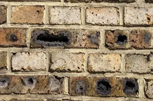Deserted Brick Walls Imprime: Pattern and structure of a brick wall