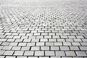 Empty City Street Scene Imprime: Pavement surface