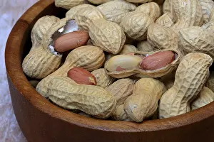 Studio Shot Of Peanuts Imprime: Peanuts in shell, Germany