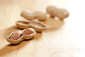 Wood Background Images Imprime: Peanuts on wood background with dramatic lighting