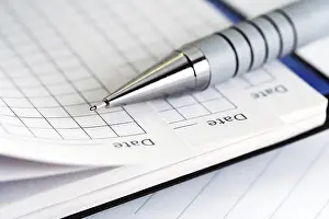 Office Supply Imprime: Pen on the notebook