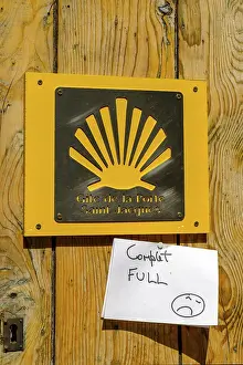 Pilgrimage Trail Europe Imprime: Pilgrim accommodation, scallop shell