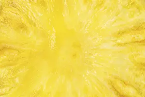 Full Frame Pineapple Photo Imprime: Pineapple fruit background from above