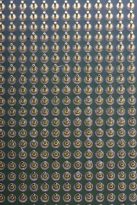 Personal Computer Components Imprime: Detail of the pins of a microprocessor