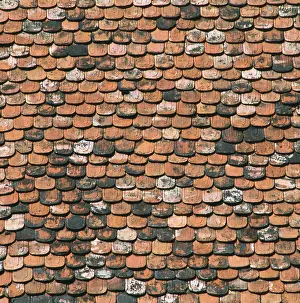 Empty Building Exterior Imprime: Plain tile