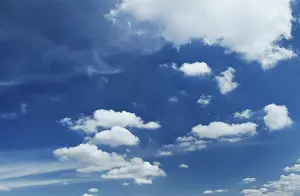 Cloudy Sky Imprime: Play of clouds in the sky
