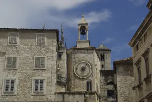 Colorful Church Windows Imprime: Split clock, Split clock