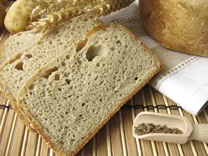 Pastry Photography Imprime: Potato bread from the bread maker