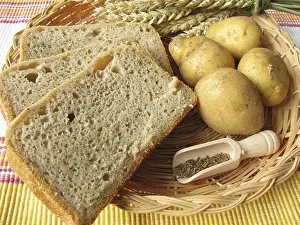 Pastry Photography Imprime: Potato bread from the bread maker