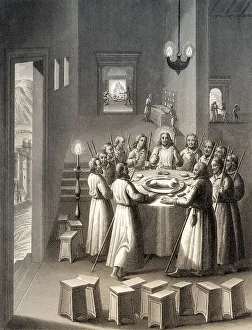 Christianity Depiction In Art Imprime: Preparation for the Last Supper