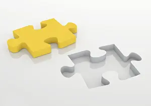 Missing Puzzle Piece Imprime: Puzzle piece as a missing element
