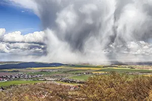 Natural Preserve Scenery Imprime: Rain cloud with downpour