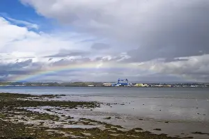 Arcoíris sobre el Estuario del Forth, Puente del Forth.