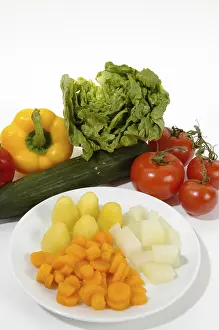 Vegetable Nutrition Imprime: Raw and cooked vegetable