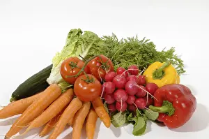 Vitamin Rich Vegetables Imprime: Raw vegetable
