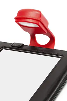 White Background Image Imprime: Reader with a flashlight on a white background