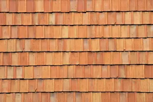 Tiled Roof Architecture Imprime: Red rooftiles