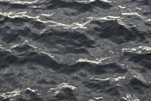 Undulating Water Surface Imprime: Reflection, reflections on the undulating water surface