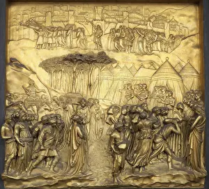 Christian Scripture Depiction Imprime: Relief The Downfall of Jericho