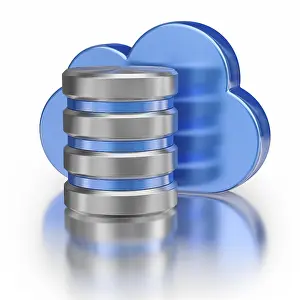 Cloud Computing Concept Imprime: Remote database cloud computing technology storage concept