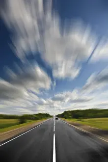 Long Distance Traffic Shot Imprime: Road and speed