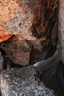Erosion Landscape Photography Imprime: Rock abstract pattern formation