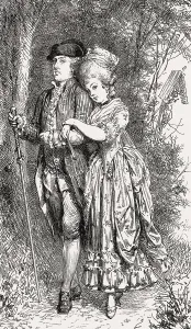 German Traditional Attire Imprime: Rococo style