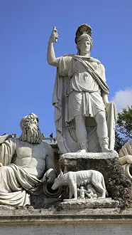 Historic City Centre In Italy Imprime: Romulus and Remus