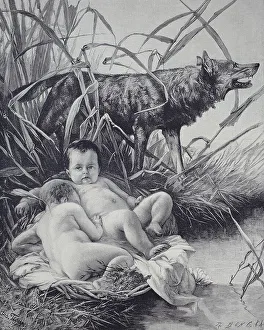 Romulus And Remus Imprime: Romulus and Remus and the She-Wolf