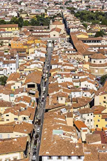 Historic Old Town Florence Imprime: Above the rooftops of Florence