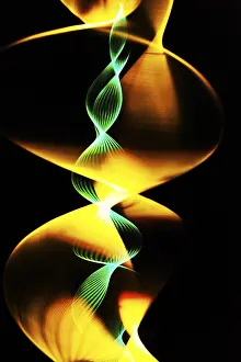Indoor Studio Shots Imprime: Rotating thread illuminated with a stroboscopic flash