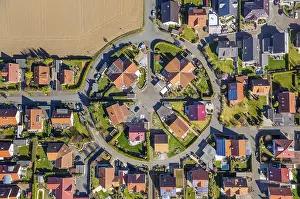 Ruhr District Germany Imprime: Round developing area Buderich