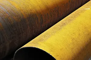 Close Up Construction Imprime: Rust on pipes