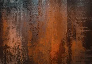 Rusty Metal Texture Imprime: Rusty Grunge Surface Texture Background