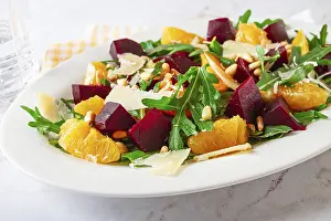 Vegetable Garden Inspiration Imprime: A salad made with chunks of beet
