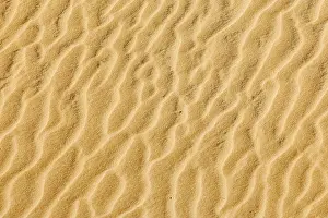 Empty Desert Landscape Photo Imprime: Sand texture pattern in desert
